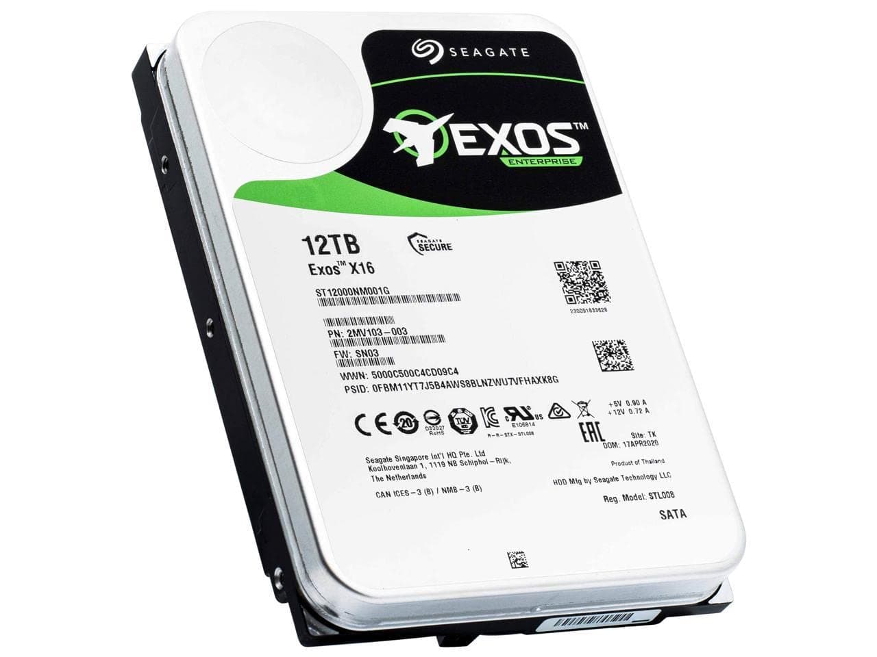 Seagate Exos 12TB Enterprise Hard Drive
